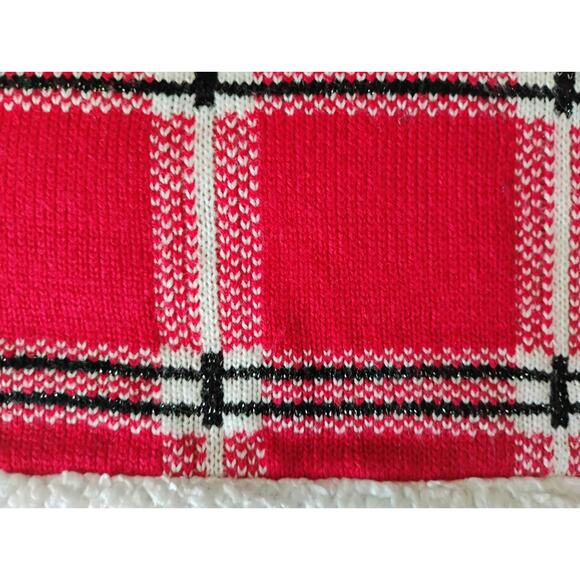 XXL Plaid "Santa" Skirt. Christmas. Holiday. Winter. Cheer. Ugly Sweater. - Picture 3 of 11